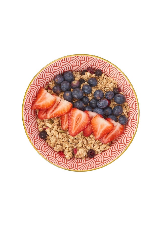 KitchenCraft Arched Design Microwave and Dishwasher Safe Ceramic Bowl Multicolor 15.7 cm KCBOWL27 - Image 3