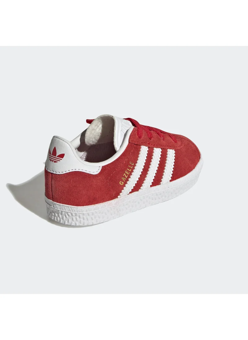 اديداس Gazelle Comfort Closure Elastic Laces Shoes Kids