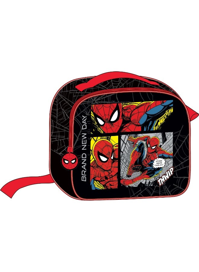 Marvel Universe Spider Man Brand New Day 5-In-1 Value Pack with 16-Inch Trolley Backpack, Lunch Bag, Lunch Box, Bottle & Pouch - Image 3