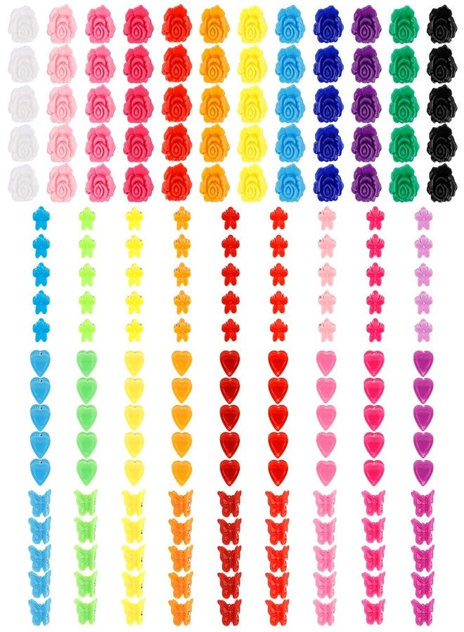 AOPRIE Small Hair Clips for Women Mini Claw Clip for Girls Thin Hair Accessories for Women Girls Rainbow Pink Yellow Red Blue, 200 Pack - Image 1