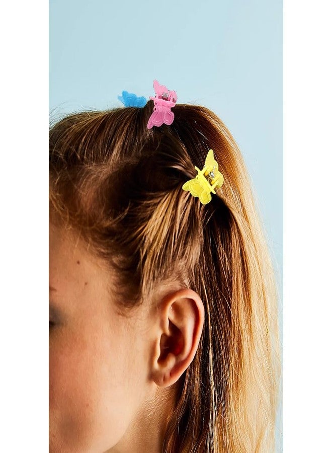 AOPRIE Small Hair Clips for Women Mini Claw Clip for Girls Thin Hair Accessories for Women Girls Rainbow Pink Yellow Red Blue, 200 Pack - Image 2