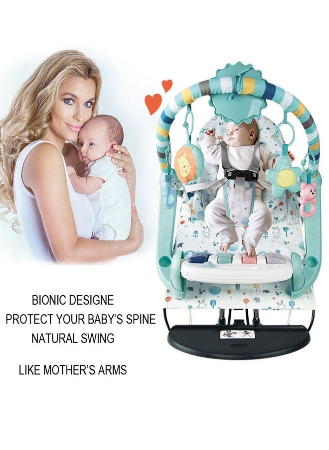 Baby Swing Bouncer Electric Rocking Chair with Pedal Piano