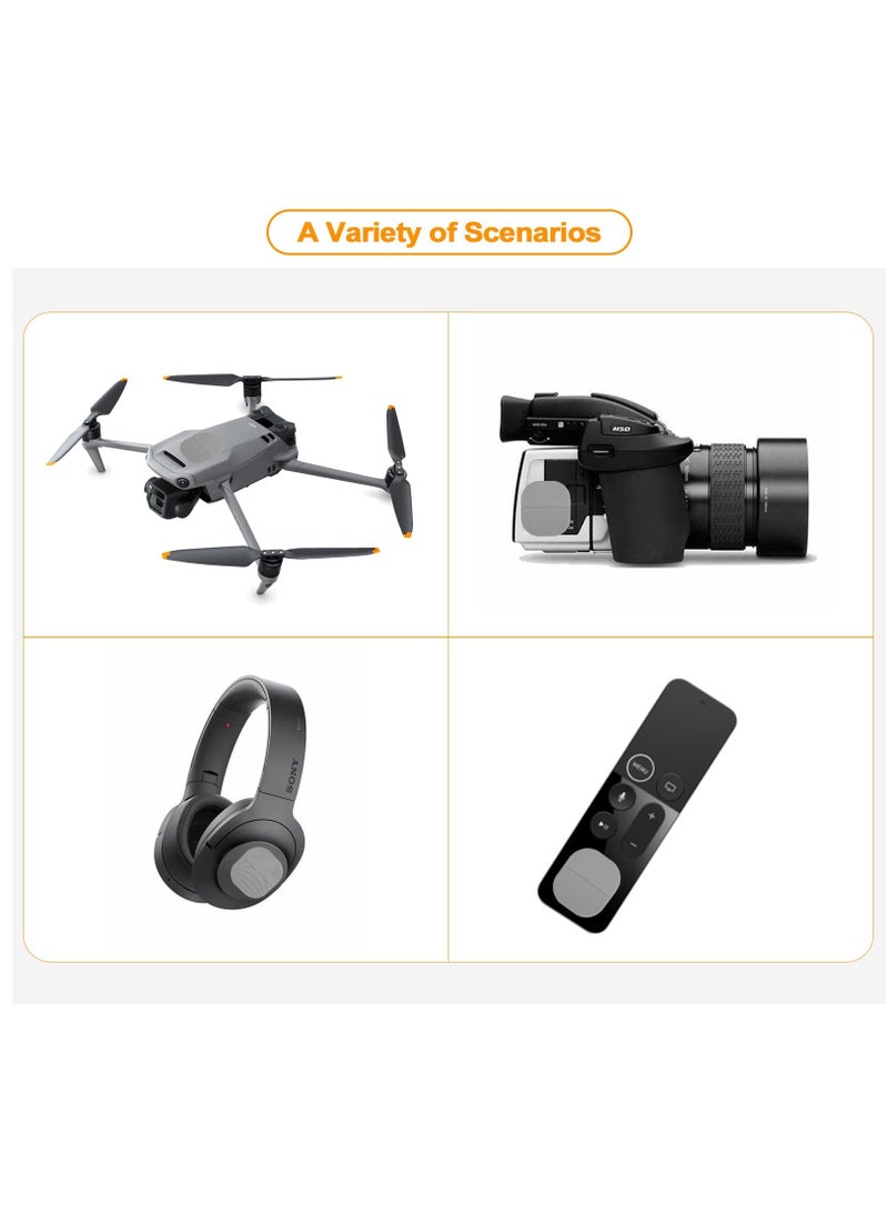 SOLARAE Airtag Holder Case Sticker Cover, 2 Pack Stick-On Mount Airtag Case Compatible with Apple Airtags for TV Remote Luggage Bike Car Laptop, Gray - Image 3