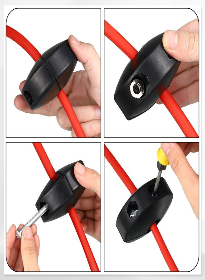 Yaocom 2 Sets Retractable Air Hose Stopper for Spring Driven Air Hose Reel Adjustable Replacement Parts Rubber Bumpers 1/2" ID 0.75 Inch to 0.87 Inch Auto Rewind - Image 5