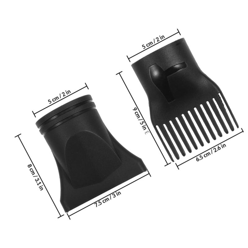 Simple practical structure 4pcs Universal Hair Dryer Diffuser Attachment Nozzle Set for Precise Hair Styling and Drying Lightweight Plastic Blow Dryer Accessories for Salon Use Batch consistent craftsmanship - Image 2