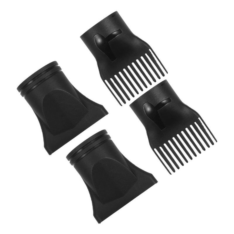 Simple practical structure 4pcs Universal Hair Dryer Diffuser Attachment Nozzle Set for Precise Hair Styling and Drying Lightweight Plastic Blow Dryer Accessories for Salon Use Batch consistent craftsmanship - Image 1