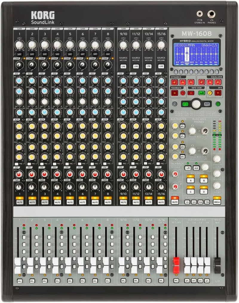 KORG MW-1608 16-Channel Hybrid Mixer - Image 1
