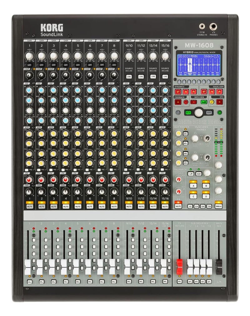KORG MW-1608 16-Channel Hybrid Mixer - Image 1