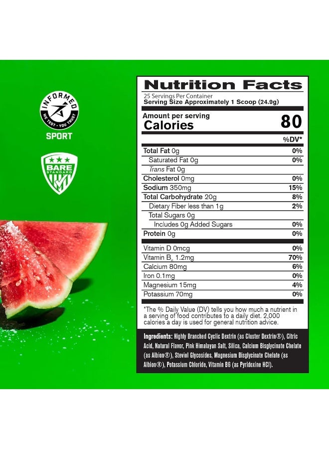 Bare Performance Nutrition , Bpn G.1.M Go One More Sport, Endurance Training Fuel, Salted Watermelon, Superior Carbohydrate Source & Electrolyte Formula, Reduce Fatigue, 25 Servings - Image 2