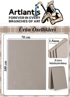 Artlantis Cardboard Gray 1.5mm 70X100 cm 10 Pieces Hard Cardboard Extra Compressed 70*100 Cardboard Gray Color 10 Pieces  - Image 5