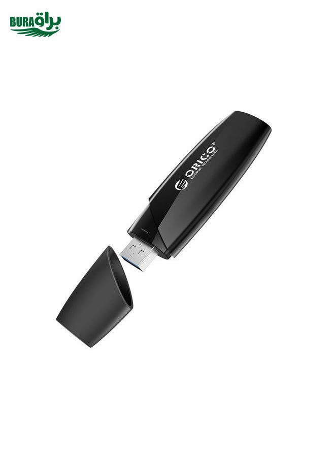 BURAQ ORCIO USB3.0 U Disk Drive, Read: 260MB/s, Write: 15MB/s, Memory:64GB, Port:USB-A(Black)  - Image 1