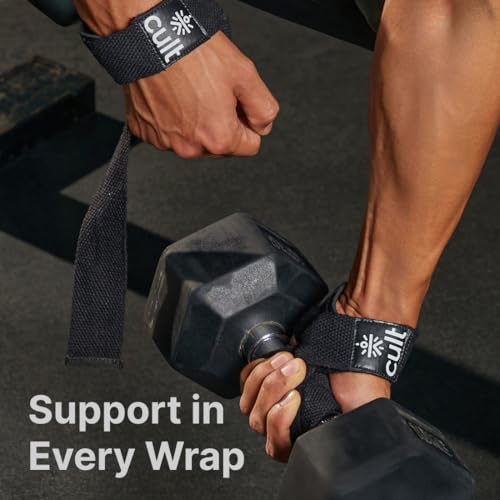 Cult Neo Weightlifting Wrist Wraps for Men & Women – Adjustable Gym Wrist Support Straps for Lifting, CrossFit, Powerlifting, Strength Training & Fitness – Durable, Comfortable & Sweat-Resistant - Black - Image 3