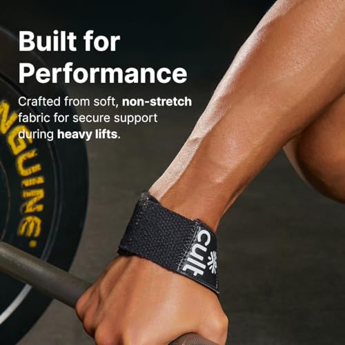 Cult Neo Weightlifting Wrist Wraps for Men & Women – Adjustable Gym Wrist Support Straps for Lifting, CrossFit, Powerlifting, Strength Training & Fitness – Durable, Comfortable & Sweat-Resistant - Black - Image 5