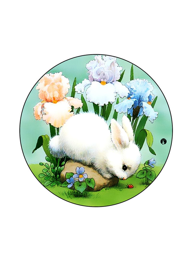 RKN A Rabbit Printed Mouse Pad Multicolour