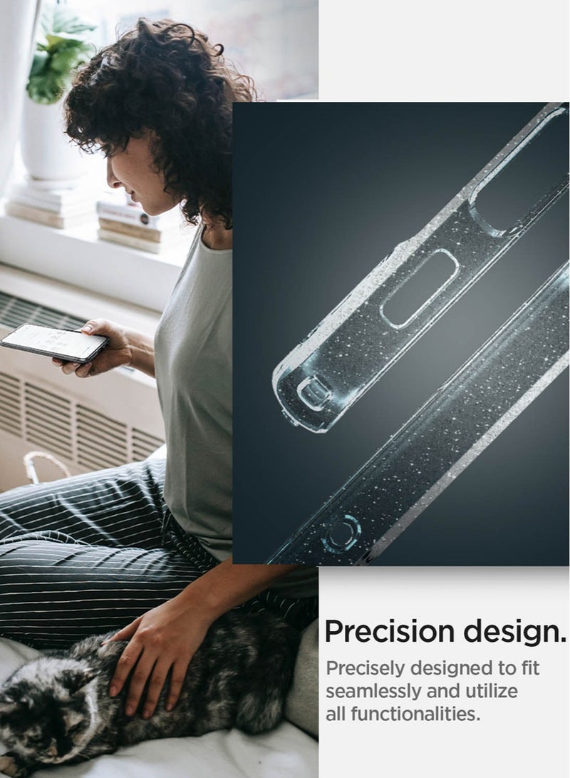 Spigen Liquid Crystal Glitter for Samsung Galaxy S22 Case Cover - Crystal Quartz - Image 5