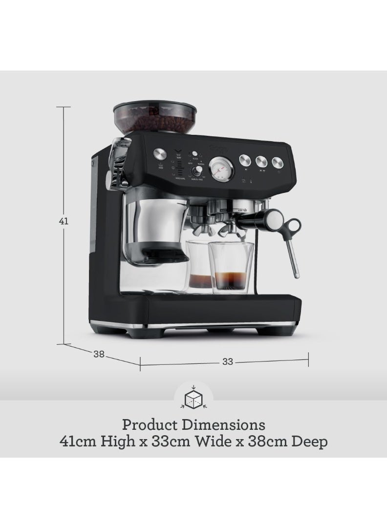 Sage The Barista Express Impress - Bean to Cup Coffee Machine with Grinder and Milk Frother, Black Truffle - KSA Version, 2 Year Manufacturer Warranty - Image 2