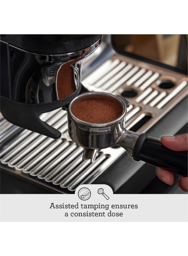 Sage The Barista Express Impress - Bean to Cup Coffee Machine with Grinder and Milk Frother, Black Truffle - KSA Version, 2 Year Manufacturer Warranty - Image 4