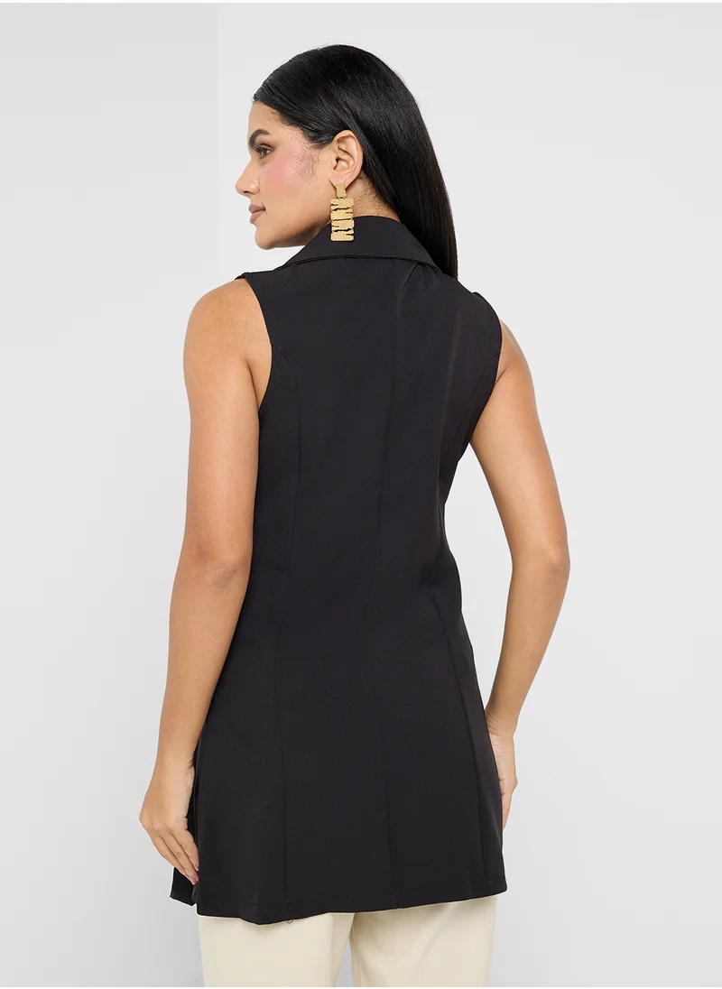 ايلا Vest With Side Tie Detail