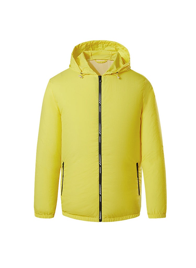 Generic Summer Cooling Fan Jacket for Outdoor Fishing Yellow (excluding accessories) 