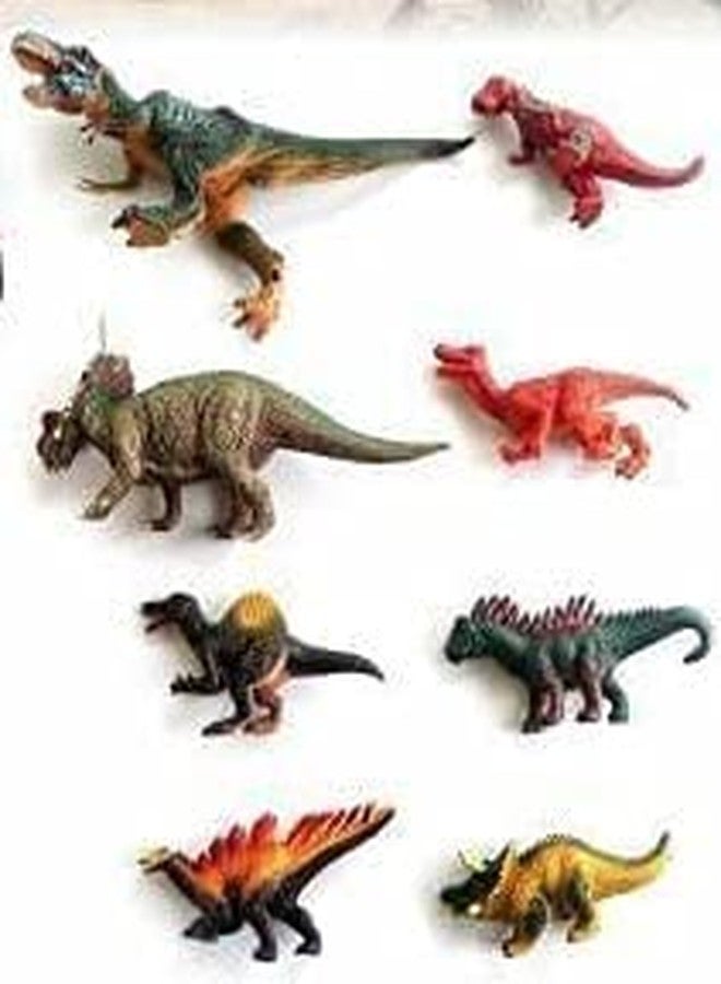 OANGO Pack of 8 Wild Animal Dinosaur Rubber Play Toy for Kids Baby 2 3 4 5 Year Old, Non-Toxic (Small/Medium/Large Dinosaur) (Pack of 8) - Image 5