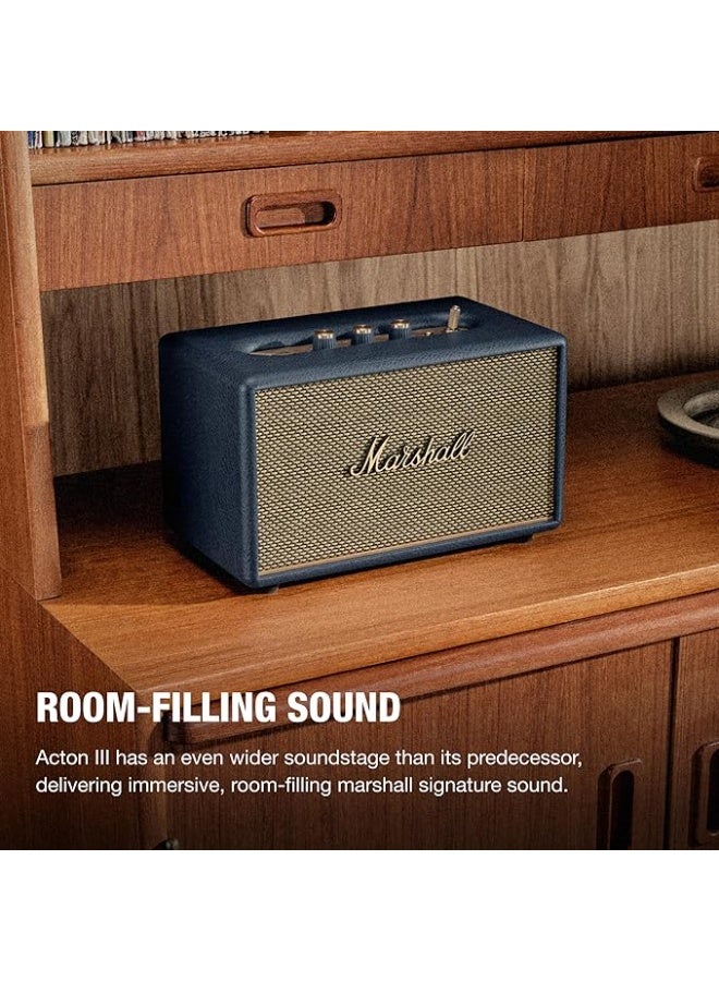 مارشال Acton III 60W Premium Home Wireless Speaker With Bluetooth 5.2 And Multiple Inputs - Enjoy signature Marshall Sound - Blue Blue - Acton III - Image 4