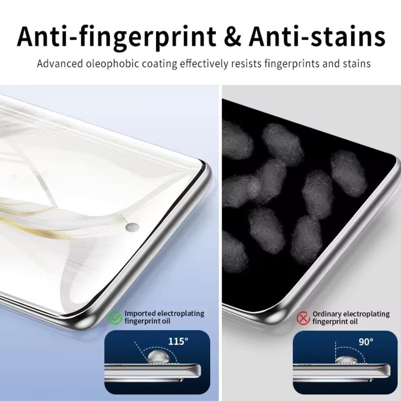 Mobilebies زجاج مقسى متقدم HD+ UV من Mobilebies® لهاتف Redmi Note 14 Pro 5G / 14 Pro Plus 5G (6.67 بوصة، عبوة من 1) واقي شاشة منحني لاصق UV، متوافق مع الحافظة مع مجموعة أدوات التثبيت والدليل - Image 3