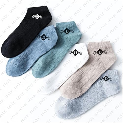 DIVUE Ankle Length Socks For Men And Women Free Size Pack of 6 | Made With Cotton Breathable, Anti Odour & Moisture Absorbent Blend cotton unisex Cute Multicolor design (Multi Color) - Image 5
