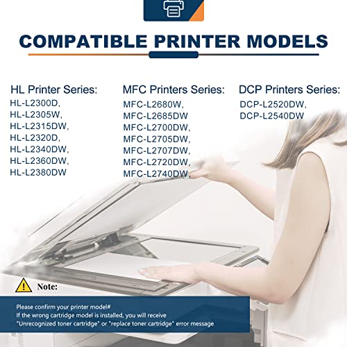 Ankink خراطيش حبر متوافقة TN660 بديل لـ Brother TN630 (أسود، 2 عبوة) - Image 2
