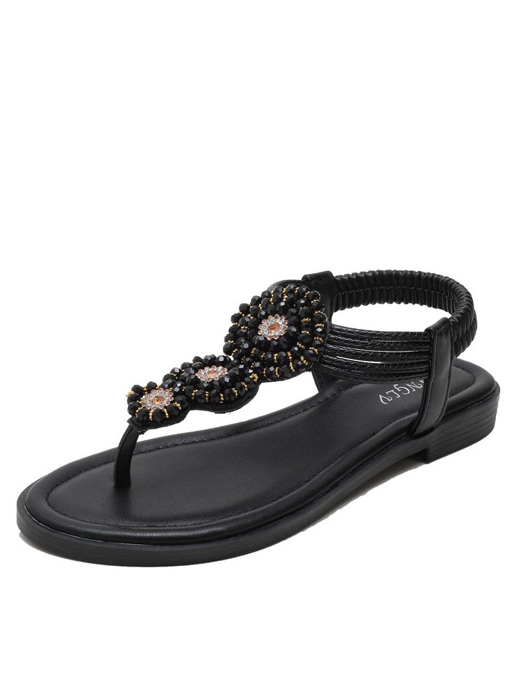 SIKETU Summer Plus Roman Flat Bottomed Beach Vacation Sandals  - Image 1