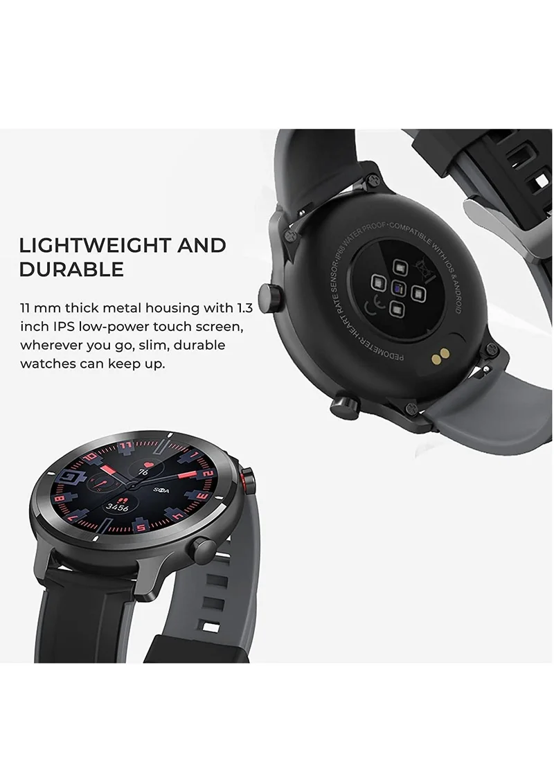 فرنش كونكشن French Connection R4 series Smartwatch with Full Touch HD Screen-Metal Case-SPO2-Continues Heart Rate & Blood Pressure Monitoring-Temperature Monitor And IP68 Waterproof - R4-A - 45 mm