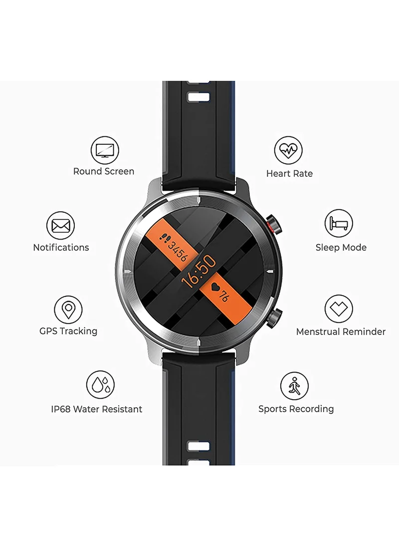 فرنش كونكشن French Connection R4 series Smartwatch with Full Touch HD Screen-Metal Case-SPO2-Continues Heart Rate & Blood Pressure Monitoring-Temperature Monitor And IP68 Waterproof - R4-A - 45 mm