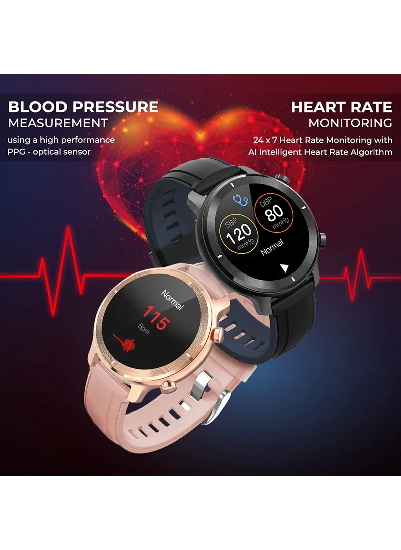 فرنش كونكشن French Connection R4 series Smartwatch with Full Touch HD Screen-Metal Case-SPO2-Continues Heart Rate & Blood Pressure Monitoring-Temperature Monitor And IP68 Waterproof - R4-A - 45 mm