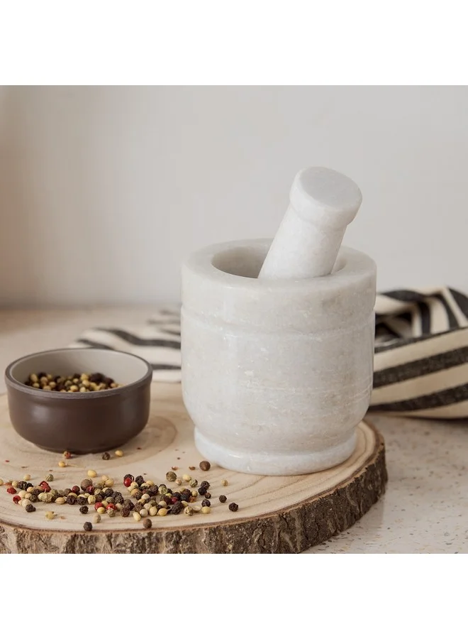هوم بوكس Marbella 2-Piece Mortar and Pestle Set 10 x 12 x 10 cm