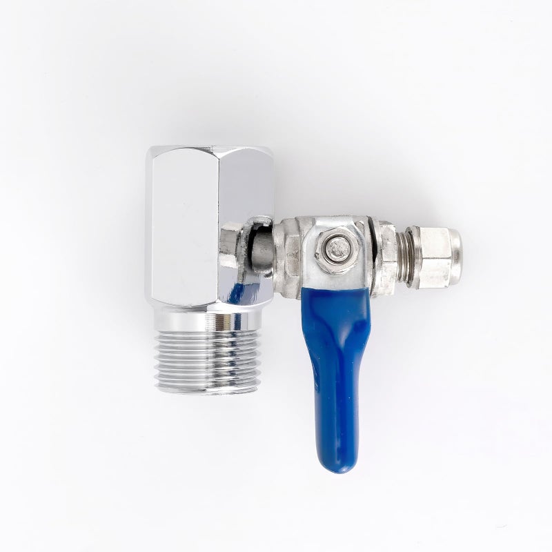 Pxyelec RO Water Feed Adapter 1/2" to 1/4" Ball Valve Reverse Osmosis Tap Filter - Image 3