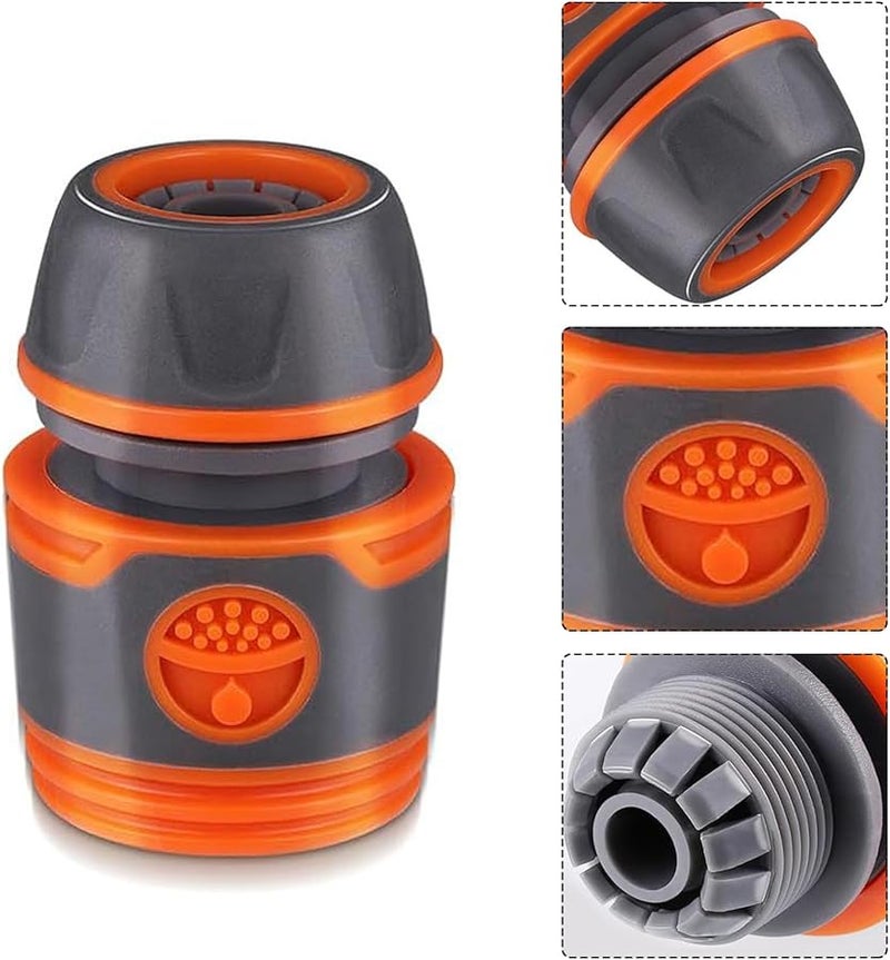 مجموعة موصلات خرطوم الحديقة 4 × 13 مم وصلات مستقرة 2 ملحقات تمديد - Image 5