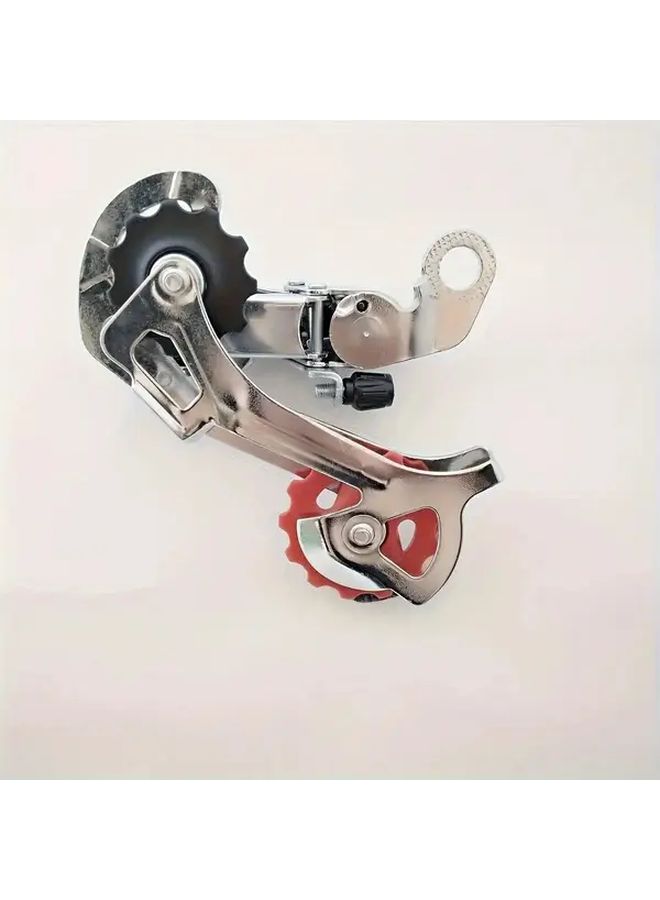 Silvery Round Bicycle Rear Shifter 6 7 8 18 21 Speed Ergonomic Grip Quick Release - Image 5