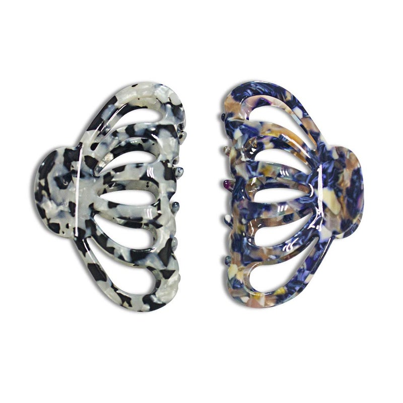 Bohemian Tortoise Shell Hair Clips Women Strong Grip Claw Clips Ladies Acrylic Celluloid Medium Boho Hair Clips for Fine Thin Hair Accessories