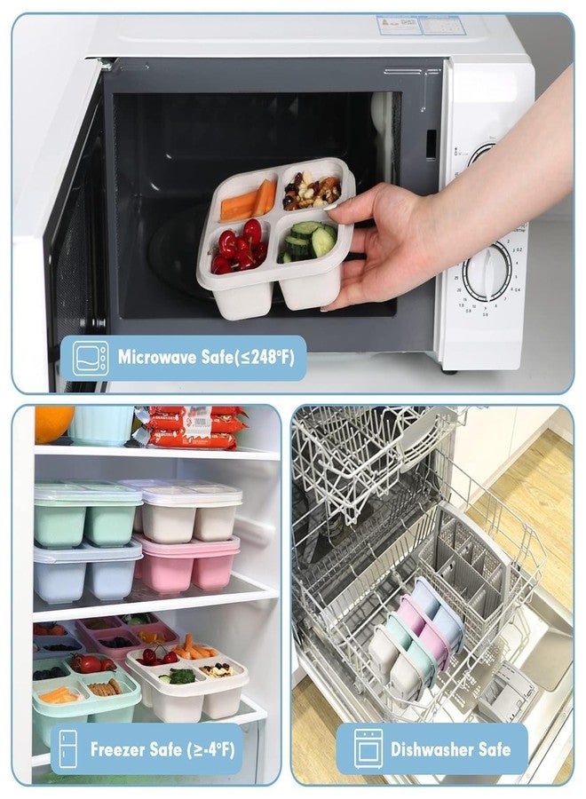 Onward 4 Compartment Masala Box Food‑Grade 4 Cups Masala & Seasoning Container, Divided Serving Tray with Airtight Lid, Fridge Storage Box for Kitchen Counter & Snacks (Transparent) - Image 4