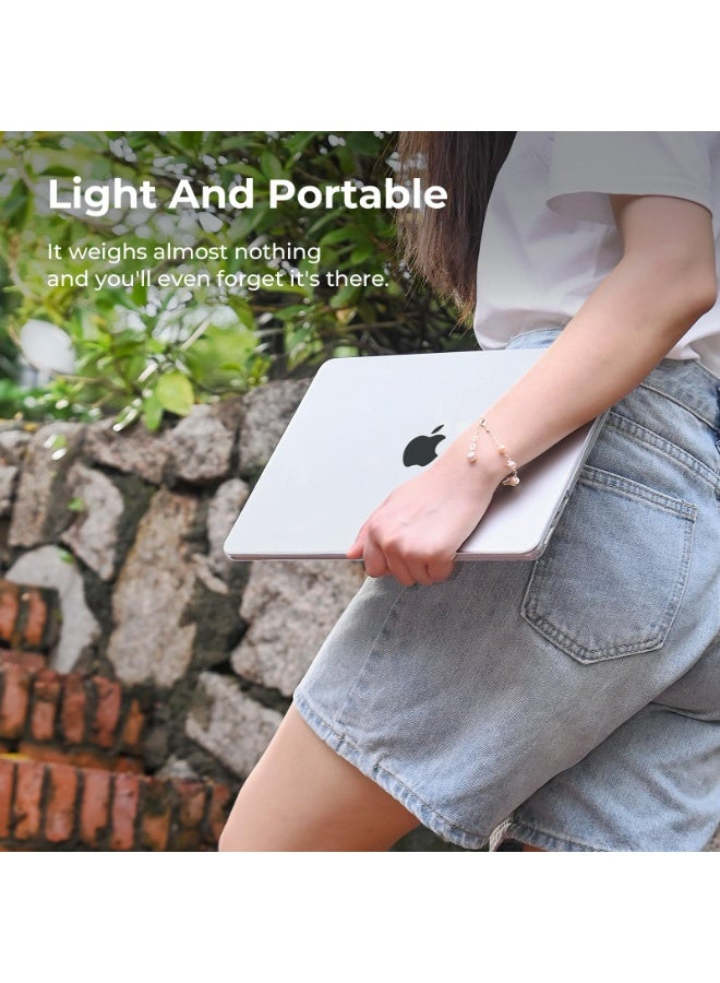 for  MacBook Air 13 inch Case 2025 2024 2023 2022 M4 A3240 M3 A3113 M2A2681 Plastic Hard Shell + TPU Keyboard SkinCover for MacBook Air 13.6 inch Case, Clear - Image 3