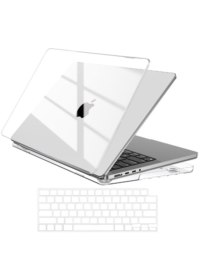 for  MacBook Air 13 inch Case 2025 2024 2023 2022 M4 A3240 M3 A3113 M2A2681 Plastic Hard Shell + TPU Keyboard SkinCover for MacBook Air 13.6 inch Case, Clear - Image 1