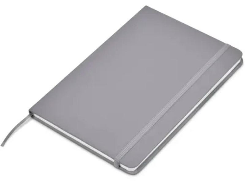 SBC A5 Hard Cover Compact Ruled Notebook, 200 Pages Grey - Image 1