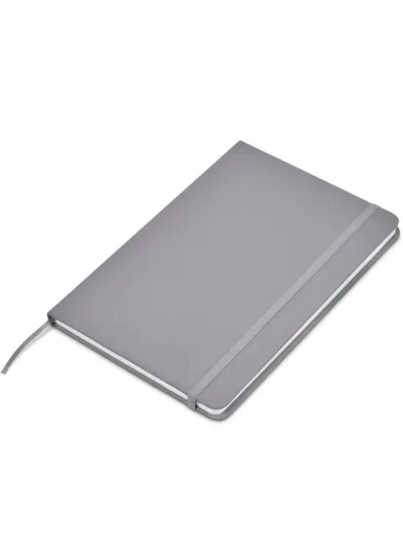 اس بي سي دفتر ملاحظات مسطَّر بغلاف مقوى قياس A5 من 200 صفحة رمادي - Image 1