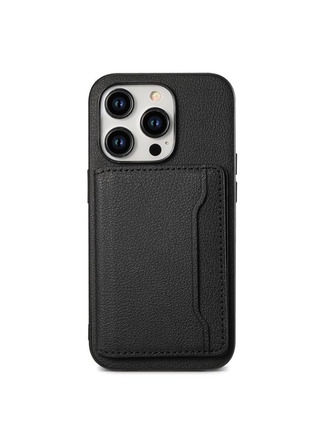 Zaboon Case For iPhone 13 Pro Max Calf Texture Card Bag Design Full Coverage Phone Case - Image 1
