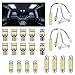 RVZONE 12V LED Car Interior Bulb Kit 194 168 T10 DE3175 DE3021 578 BA9S W5W 31mm Festoon 6000K6500K Bulbs Interior Replacement Lights for Car Interiors Map Trunk Cargo Door - Image 2