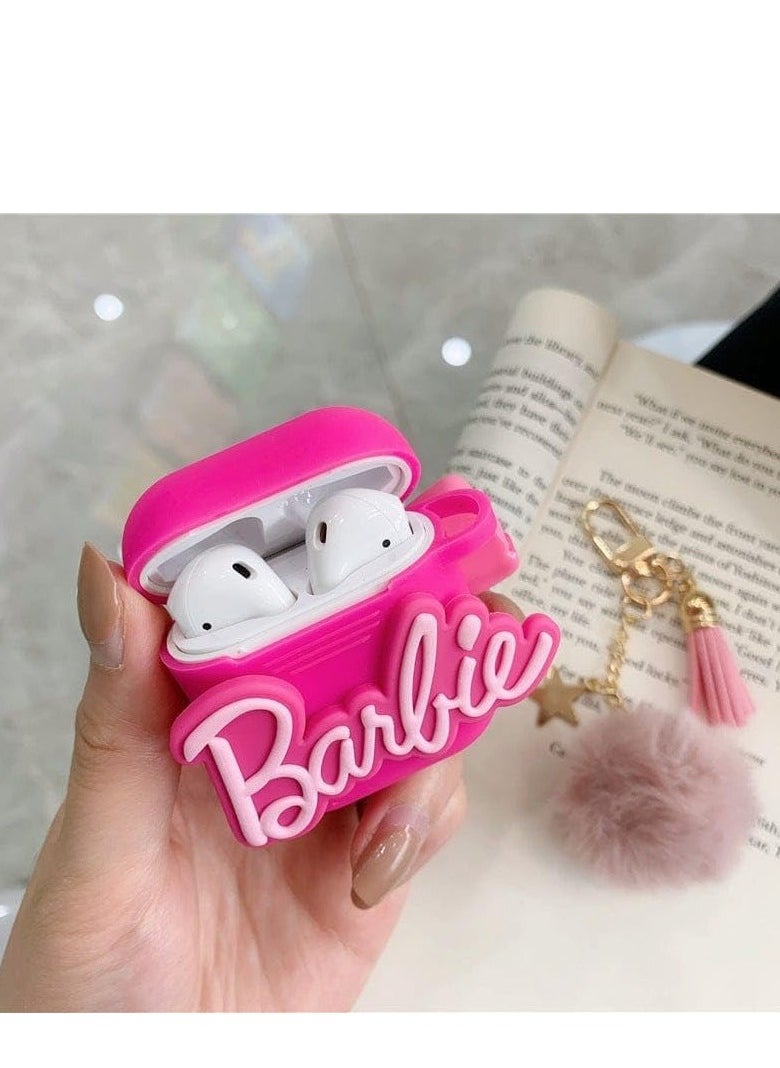 Generic - Case Soft Silicone Shockproof Cover for Apple Airpods 3 New 3D Cute Cartoon Creative Fun Case Skin with Keychain Design - Image 1