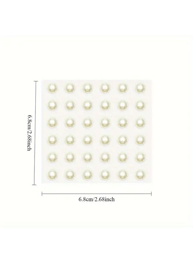 Mermaid Tears Pearls Semi Circular Faux Stickers For Stage Performance Makeup And Fantasy Accessories - Image 3