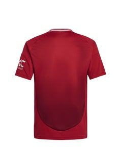 Adidas Adidas Mufc H Jsy Y Red Football Jerseys For Kids Unisex 128  - Image 3