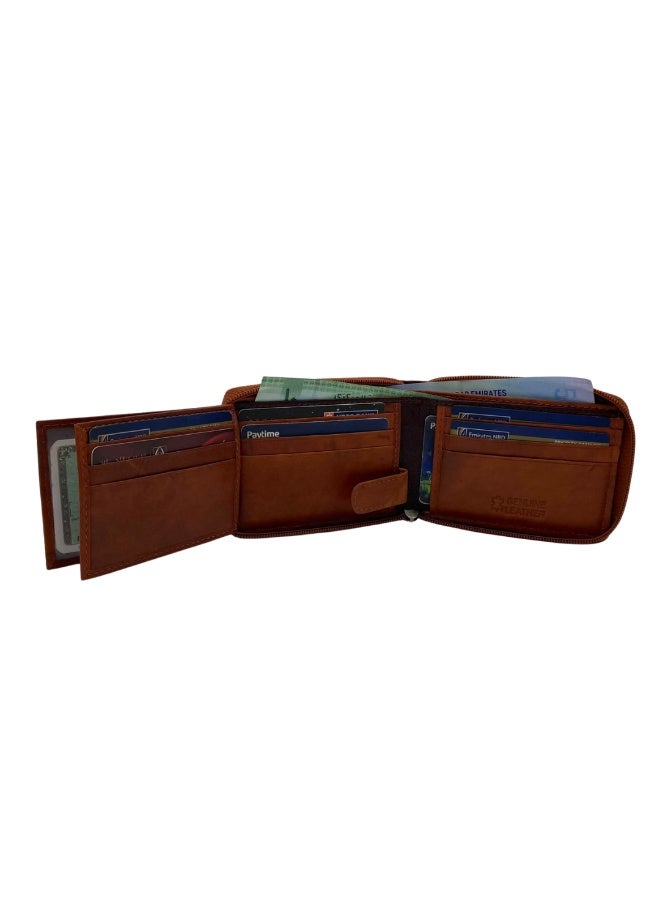 LAVERI LEATHER Fullzip leather mens Wallet #1756Z - Image 4