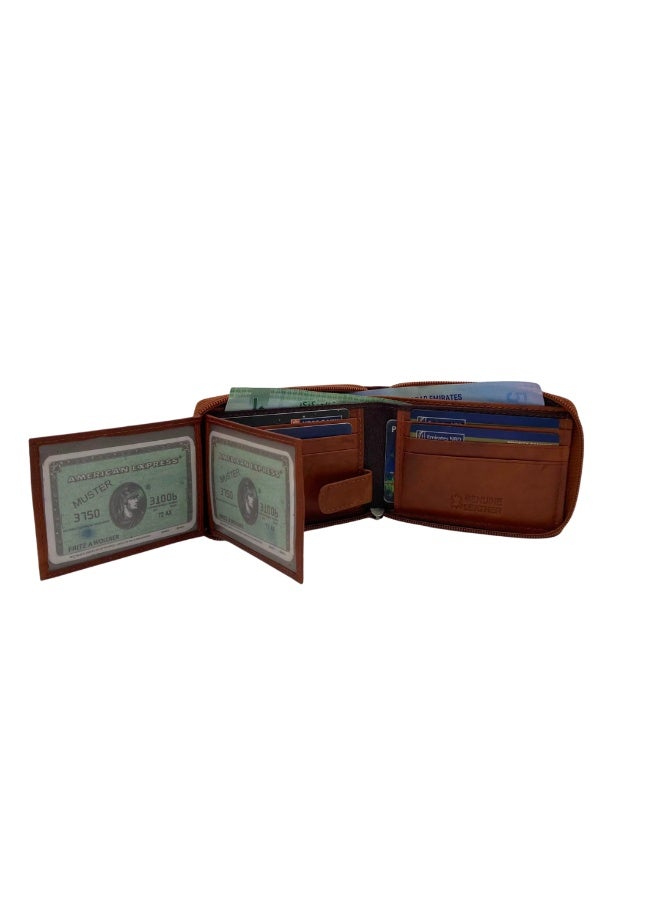 LAVERI LEATHER Fullzip leather mens Wallet #1756Z - Image 5