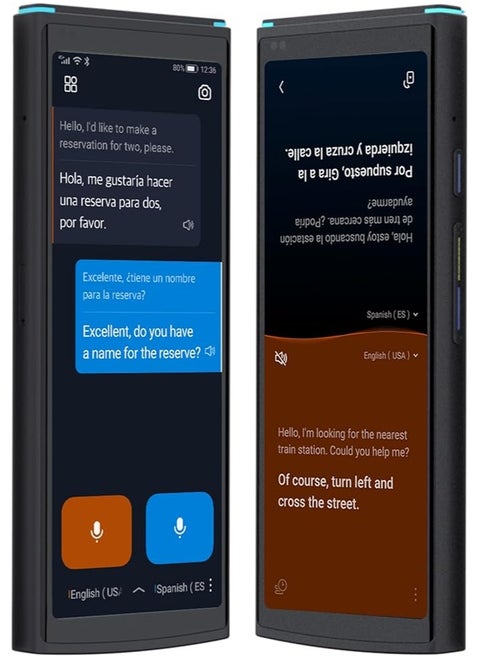 Instant Voice Translator Device for 60 Languages, 96% Accuracy, 5.05-inch Display, Face-to-Face Translation, Offline Mode with 18 Language Pairs, Two-Way Translator for Travel & Work